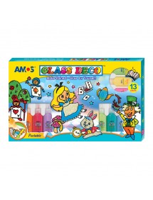 AM GD22P13WM: Amos Glass Deco - Alice in Wonderland